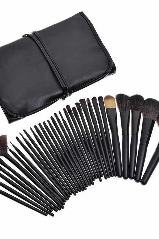 Rayon Makeup Wooden Handle brush bag - IVORYNN