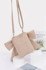 Rectangle with a Ribbon Bow Bliss Clutch - IVORYNN