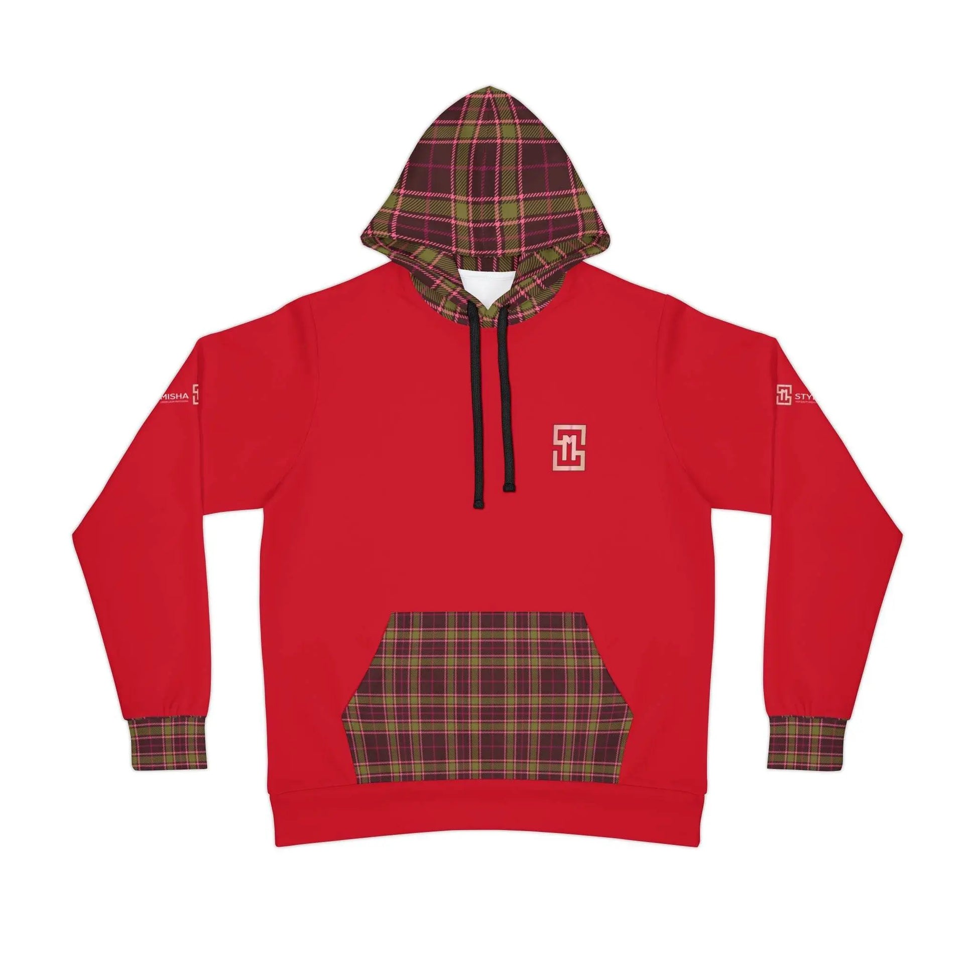 Red Athletic Feldgrau Hoodie - IVORYNN