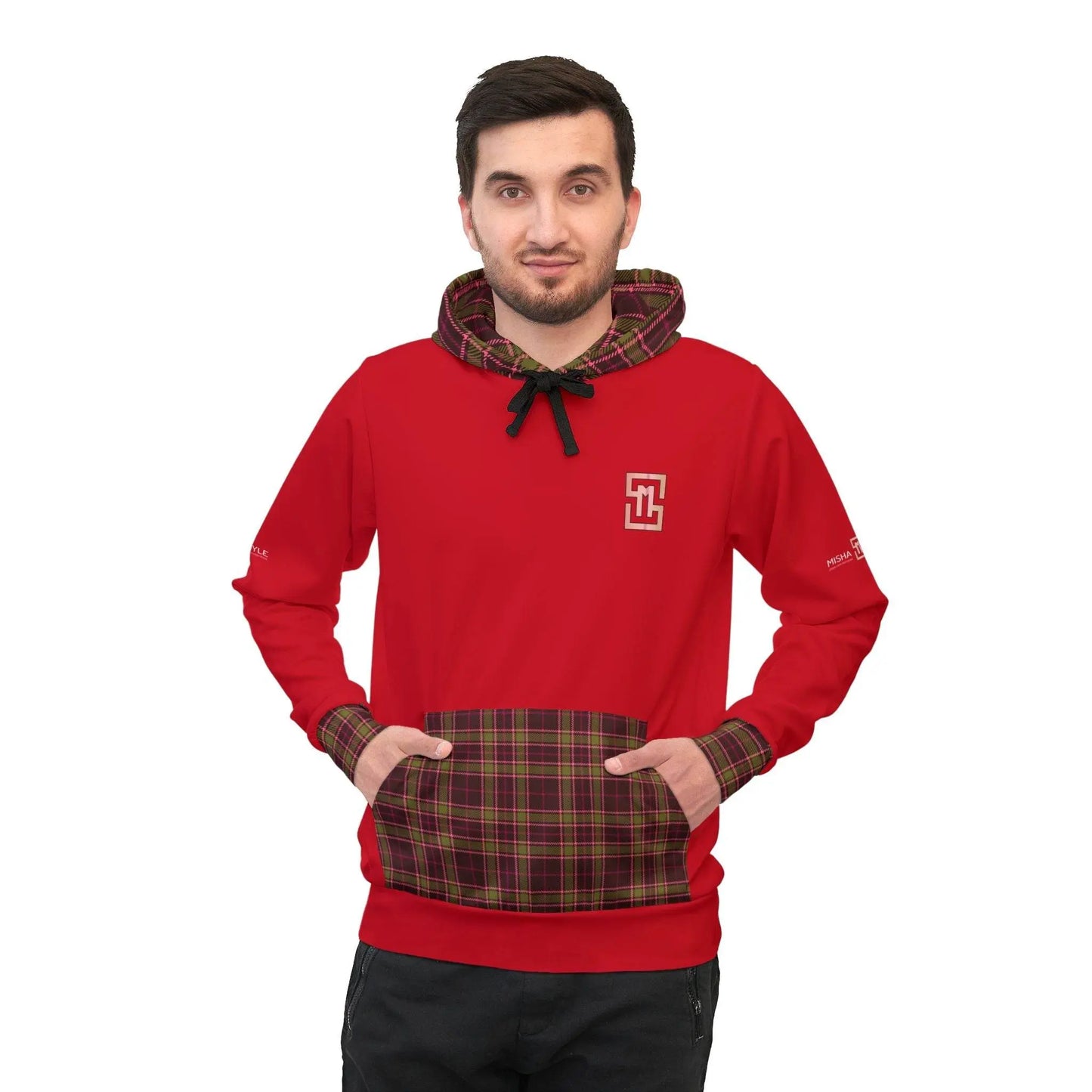 Red Athletic Feldgrau Hoodie - IVORYNN