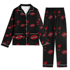 Red Kiss Long Sleeve Pajama Set - IVORYNN