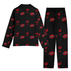 Red Kiss Long Sleeve Pajama Set - IVORYNN