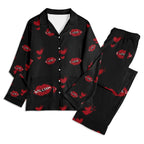 Red Kiss Long Sleeve Pajama Set - IVORYNN