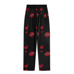 Red Kiss Long Sleeve Pajama Set - IVORYNN