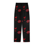 Red Kiss Long Sleeve Pajama Set - IVORYNN