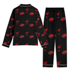 Red Kiss Long Sleeve Pajama Set - IVORYNN