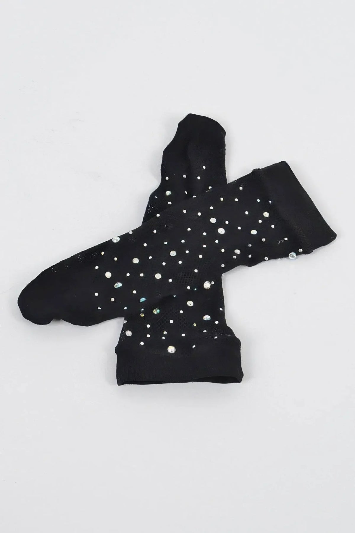 Rhinestone Mesh Socks - IVORYNN
