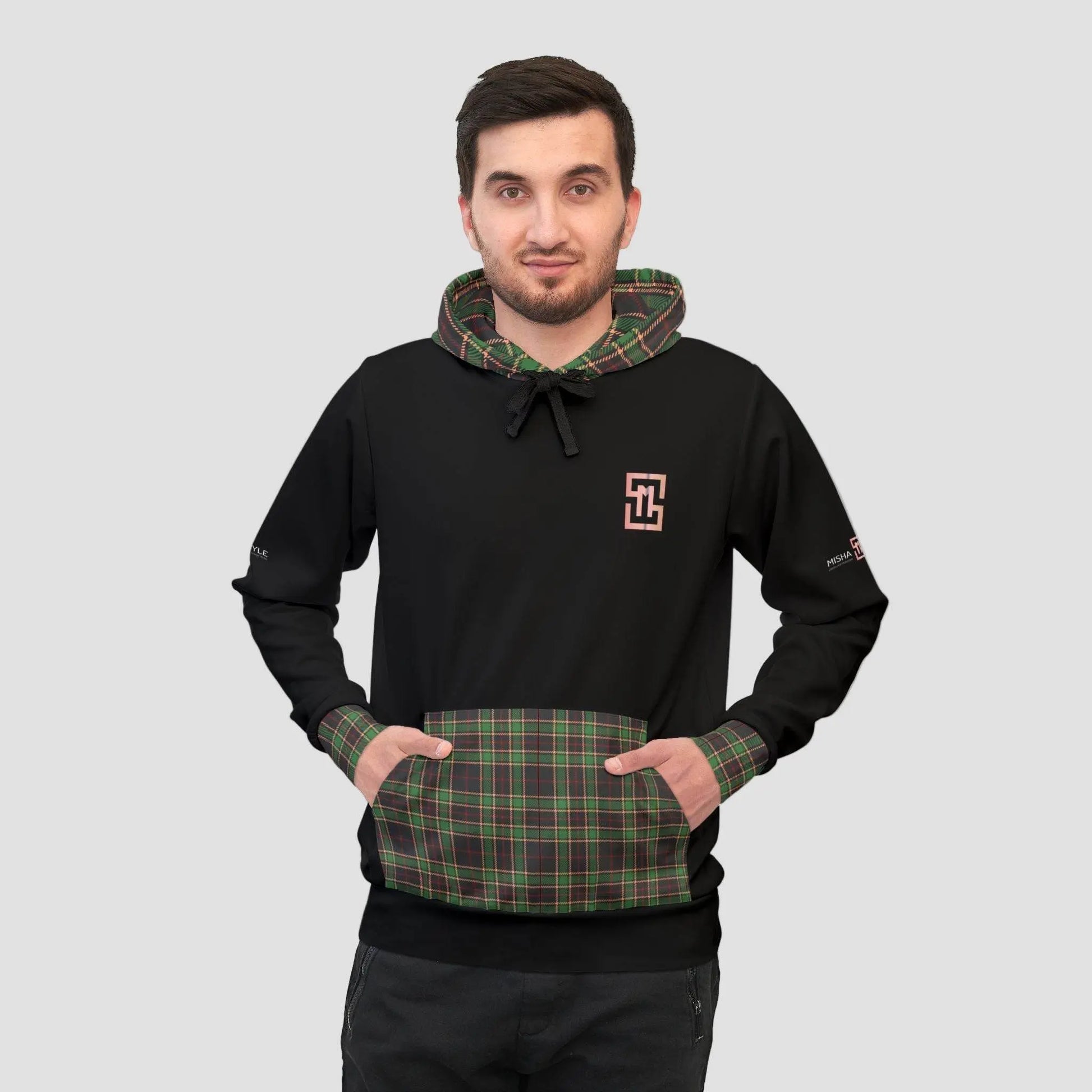Royal Black Athletic Feldgrau Hoodie - IVORYNN