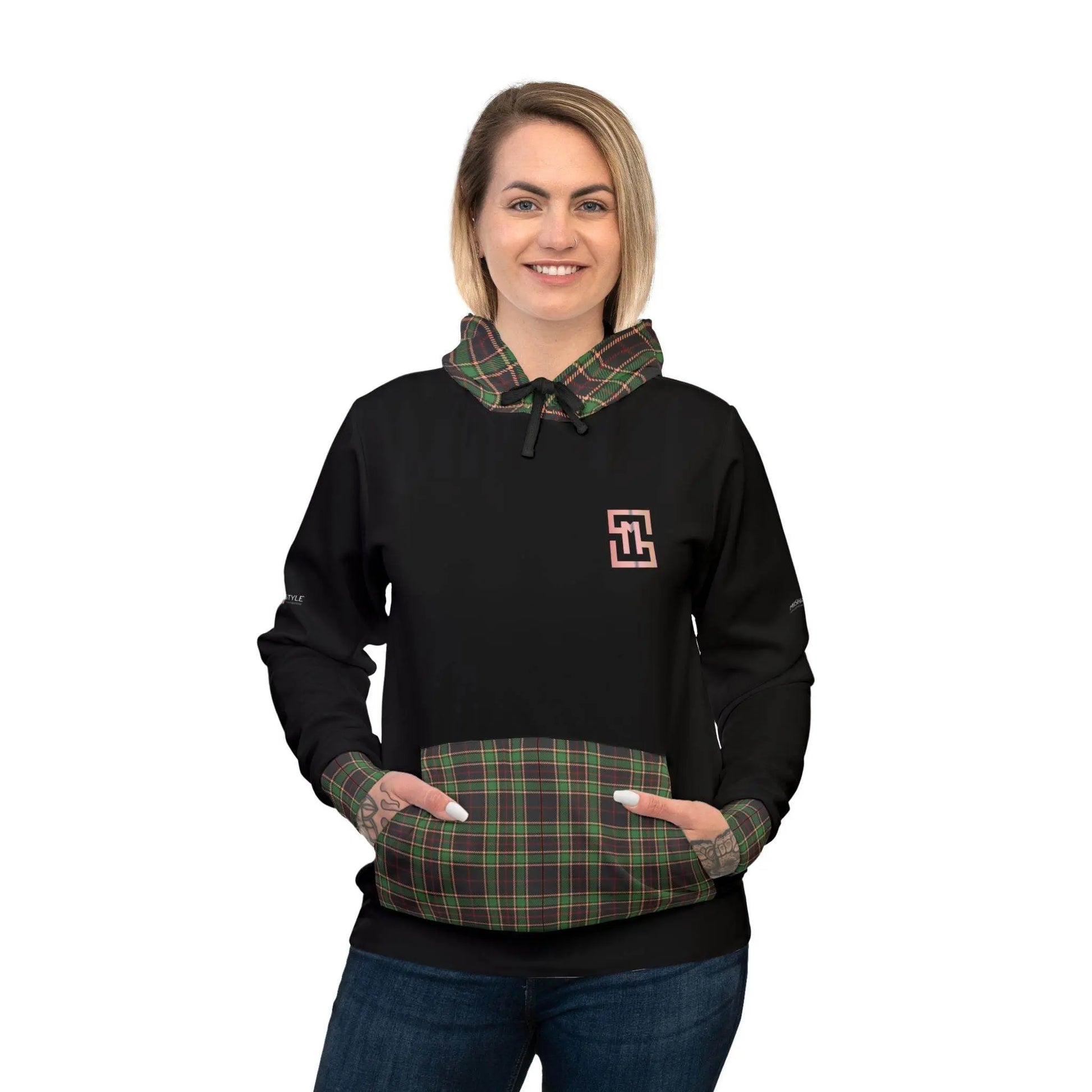 Royal Black Athletic Feldgrau Hoodie - IVORYNN