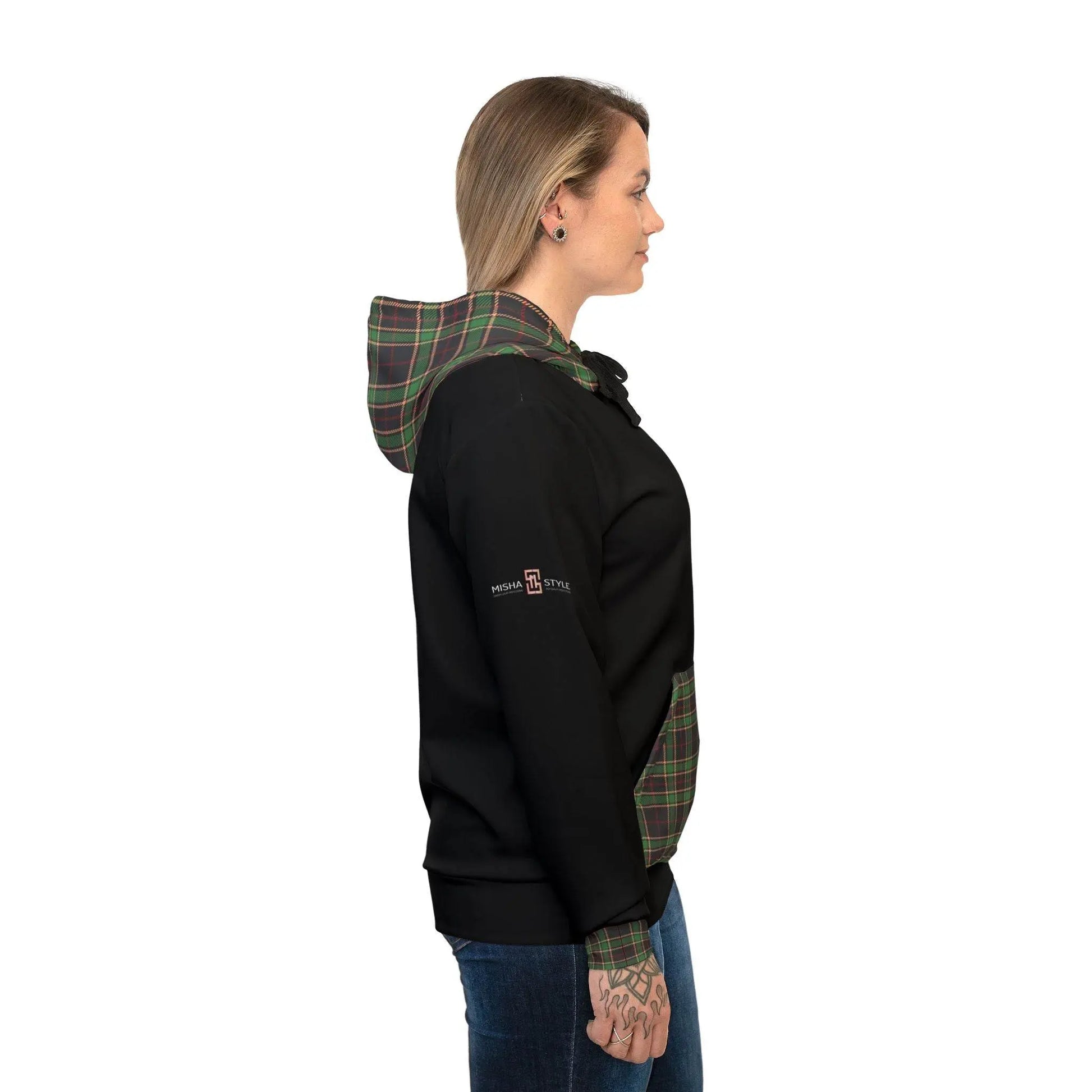 Royal Black Athletic Feldgrau Hoodie - IVORYNN