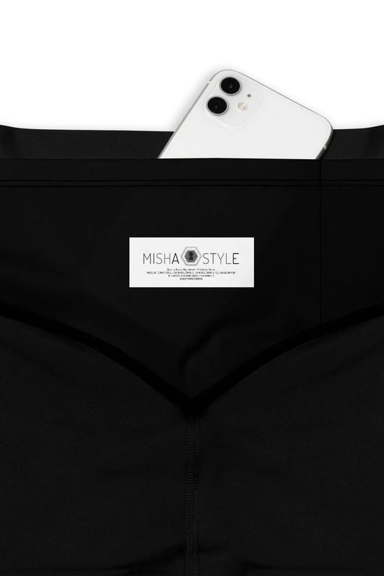 Royal Decoration Black Sports Leggings - IVORYNN