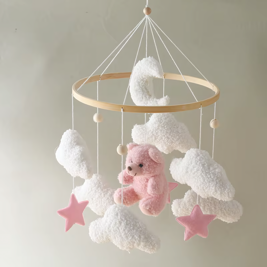 Baby Crib Mobile Rattle Soft Felt Velvet Toys