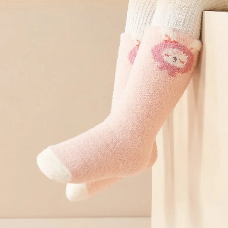 Skin-friendly Thick Warm Soft Baby Knee High Socks