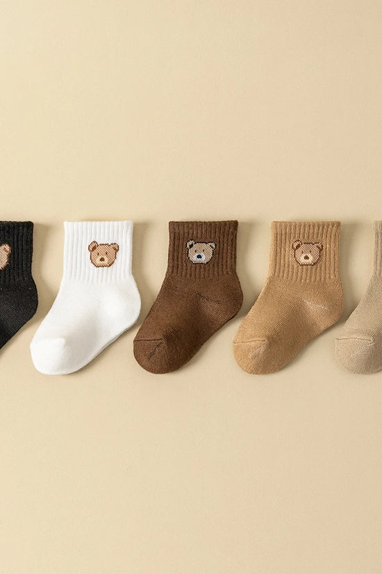 5 Pairs Soft Comfortable Breathable Baby Socks