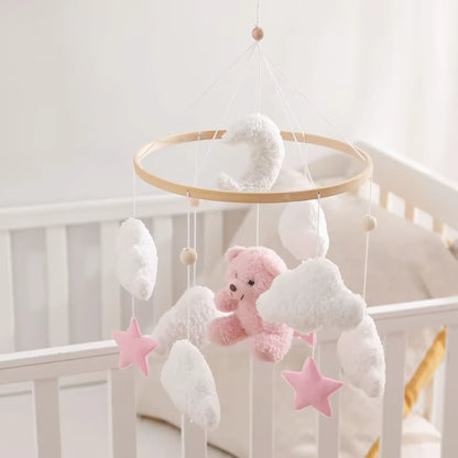 Baby Crib Mobile Rattle Soft Felt Velvet Toys