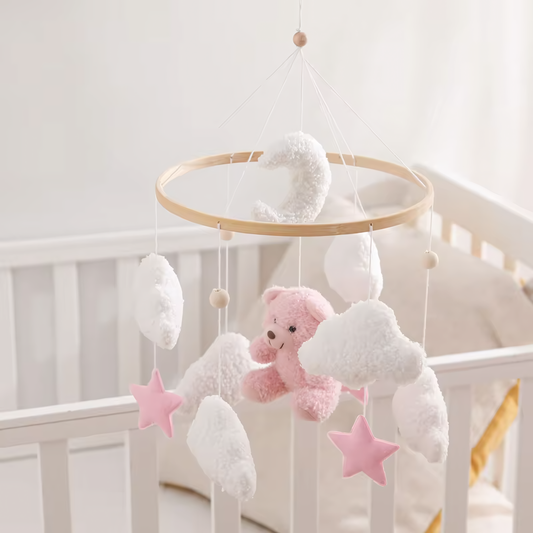 Baby Crib Mobile Rattle Soft Felt Velvet Toys