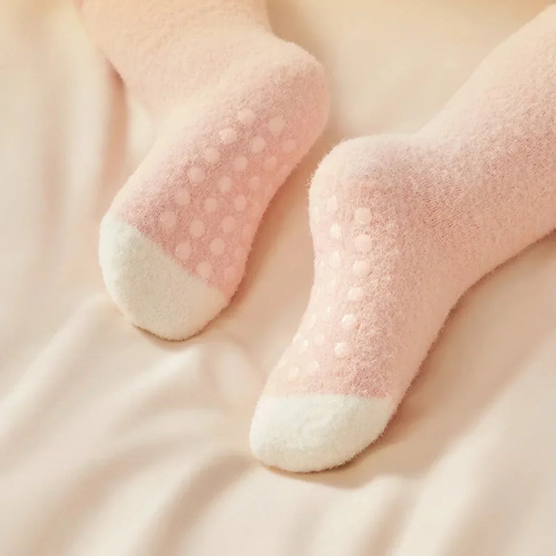 Skin-friendly Thick Warm Soft Baby Knee High Socks