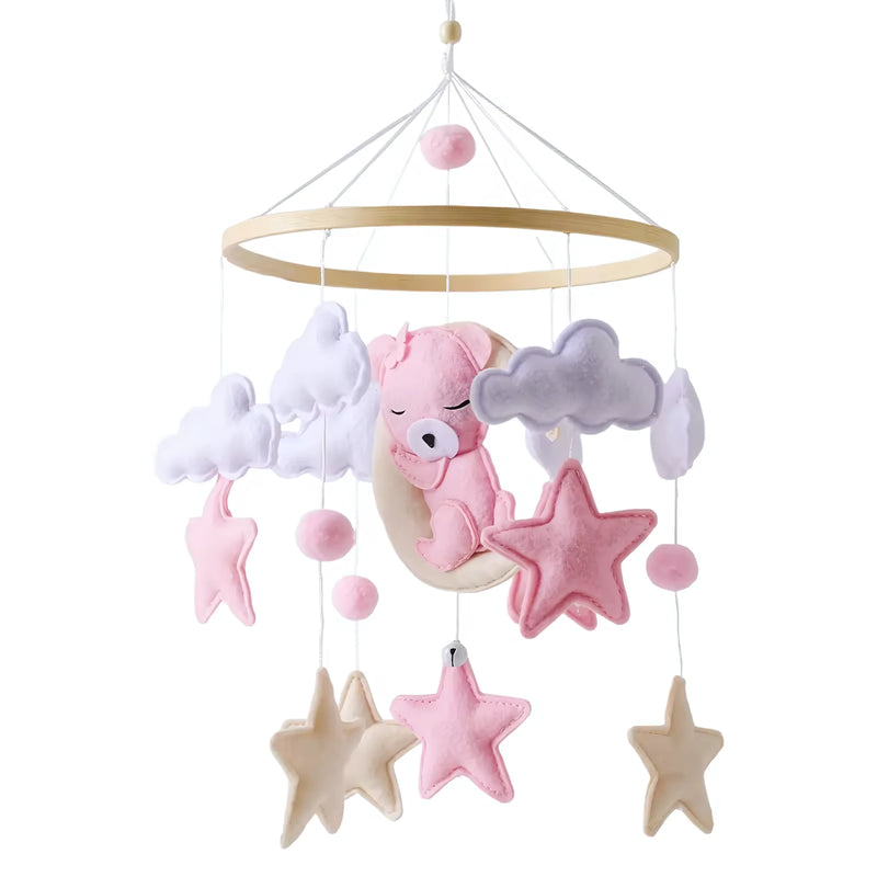 Baby Crib Mobile Rattle Soft Felt Velvet Toys