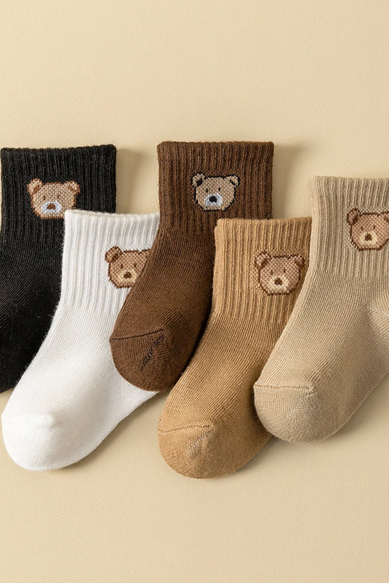 5 Pairs Soft Comfortable Breathable Baby Socks