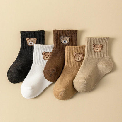 5 Pairs Soft Comfortable Breathable Baby Socks