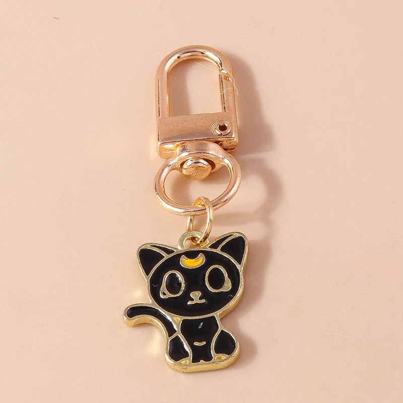 Cute Enamel Handmade Cartoon Animal Keychain