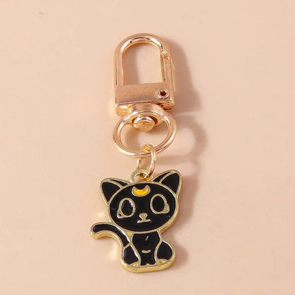 Cute Enamel Handmade Cartoon Animal Keychain