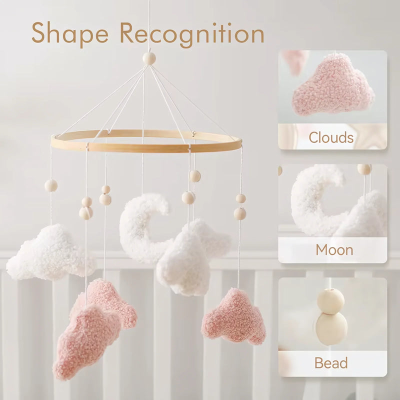 Baby Crib Mobile Rattle Soft Felt Velvet Toys