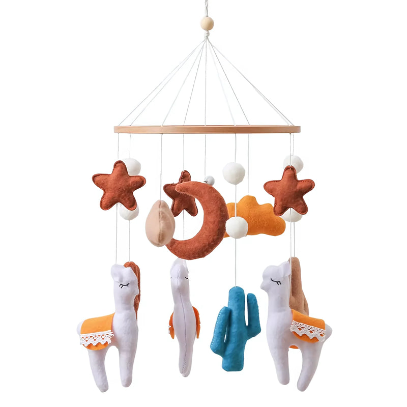Baby Crib Mobile Rattle Soft Felt Velvet Toys