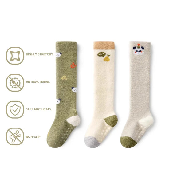Skin-friendly Thick Warm Soft Baby Knee High Socks
