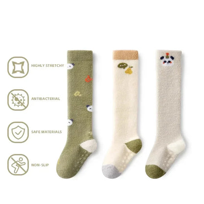 Skin-friendly Thick Warm Soft Baby Knee High Socks