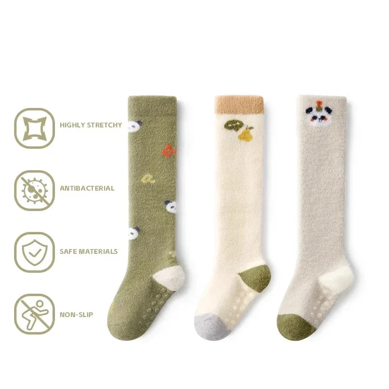 Skin-friendly Thick Warm Soft Baby Knee High Socks