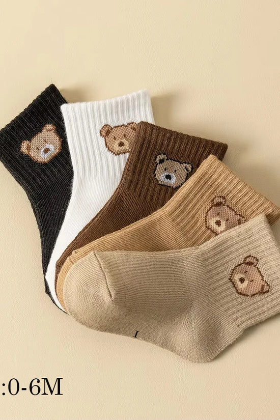 5 Pairs Soft Comfortable Breathable Baby Socks
