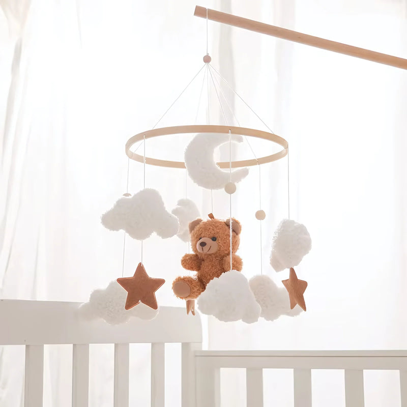 Baby Crib Mobile Rattle Soft Felt Velvet Toys