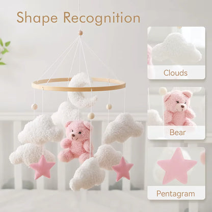 Baby Crib Mobile Rattle Soft Felt Velvet Toys