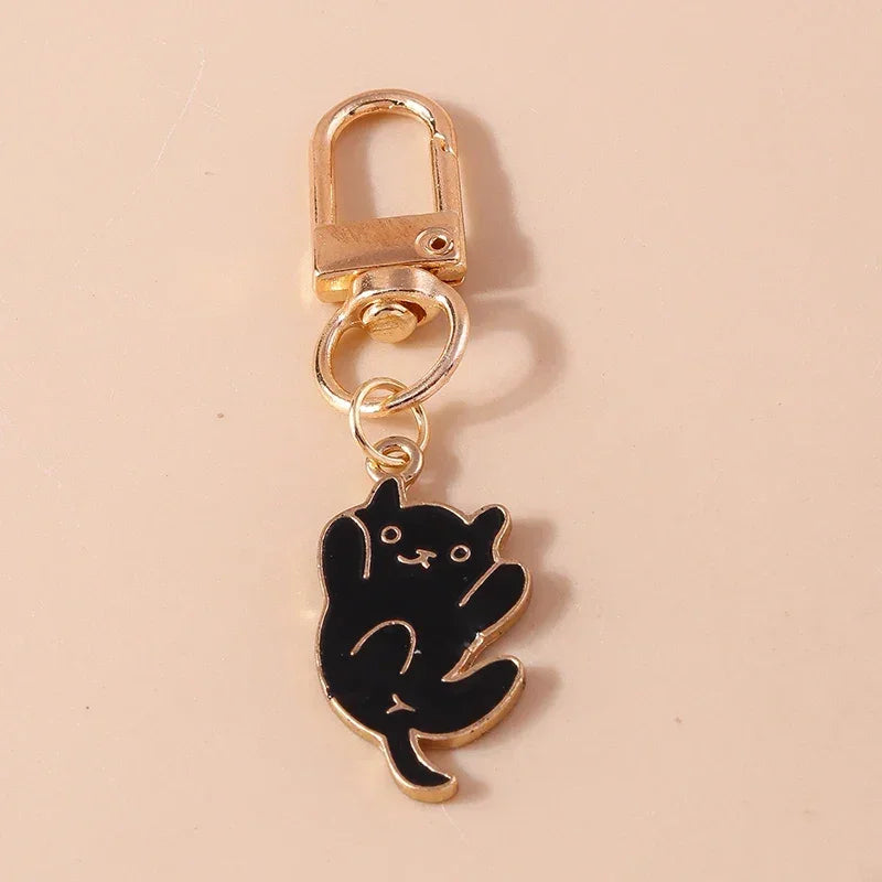Cute Enamel Handmade Cartoon Animal Keychain