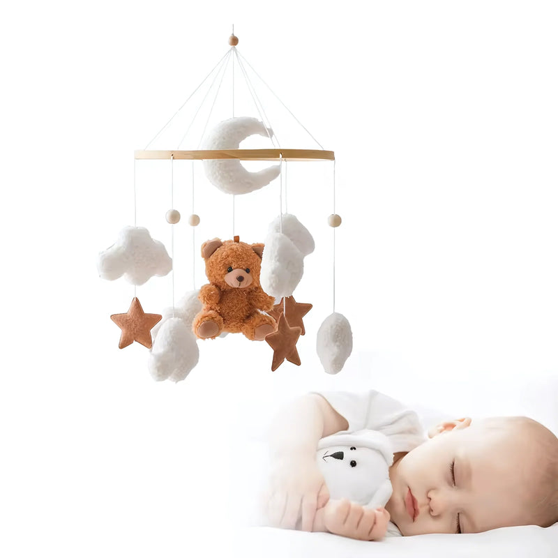 Baby Crib Mobile Rattle Soft Felt Velvet Toys