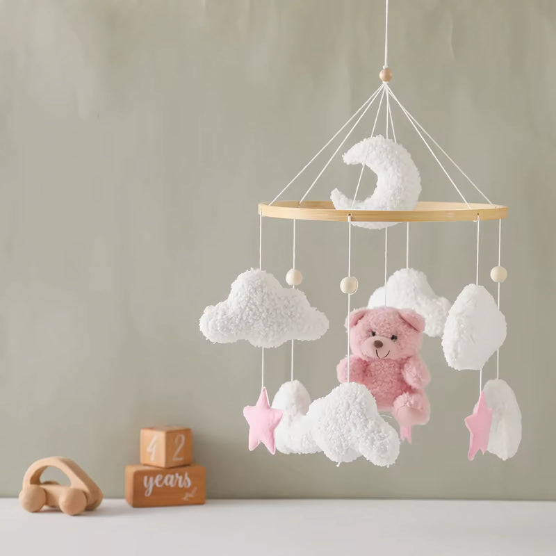 Baby Crib Mobile Rattle Soft Felt Velvet Toys