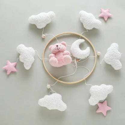 Baby Crib Mobile Rattle Soft Felt Velvet Toys