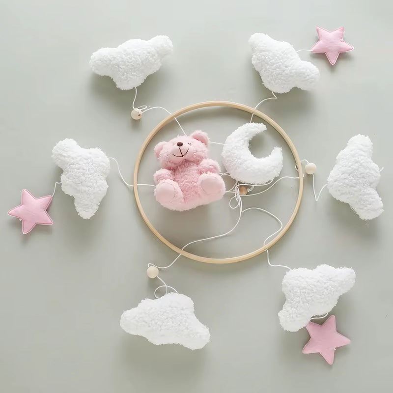 Baby Crib Mobile Rattle Soft Felt Velvet Toys