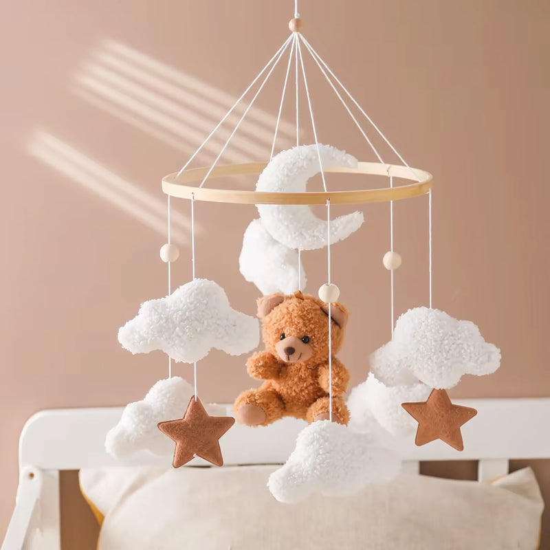 Baby Crib Mobile Rattle Soft Felt Velvet Toys
