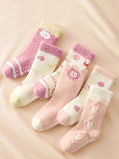 Skin-friendly Thick Warm Soft Baby Knee High Socks