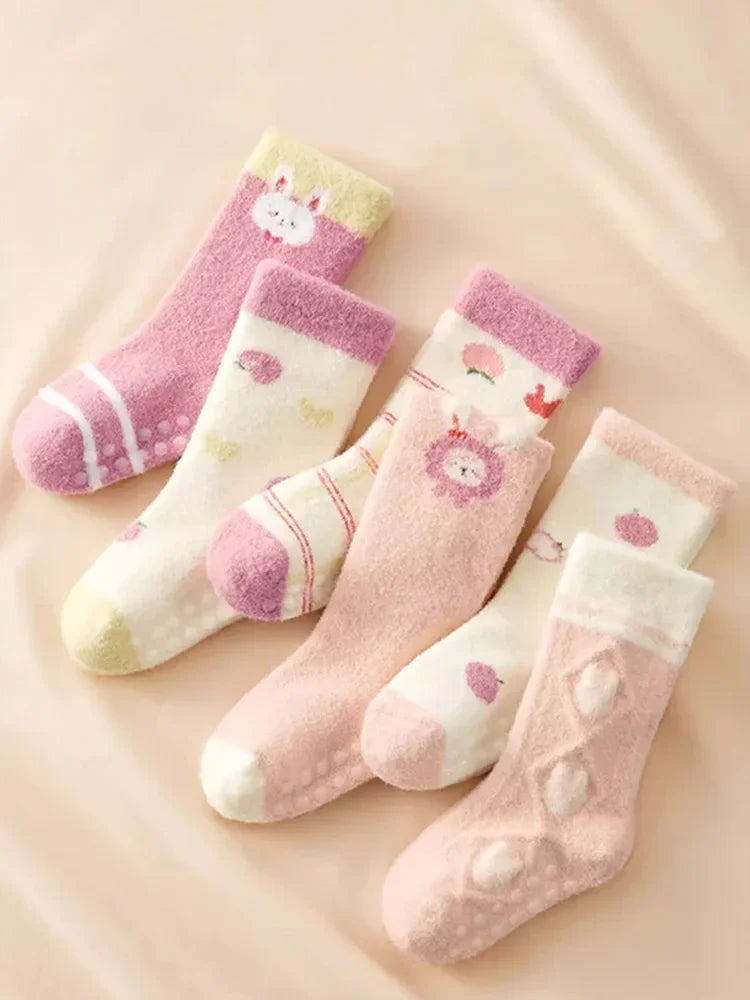 Skin-friendly Thick Warm Soft Baby Knee High Socks