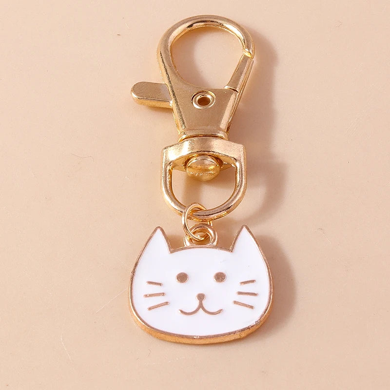 Cute Enamel Handmade Cartoon Animal Keychain