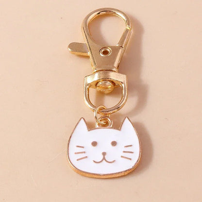 Cute Enamel Handmade Cartoon Animal Keychain
