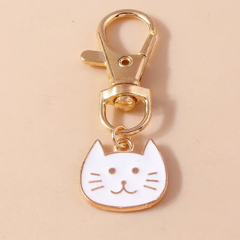 Cute Enamel Handmade Cartoon Animal Keychain