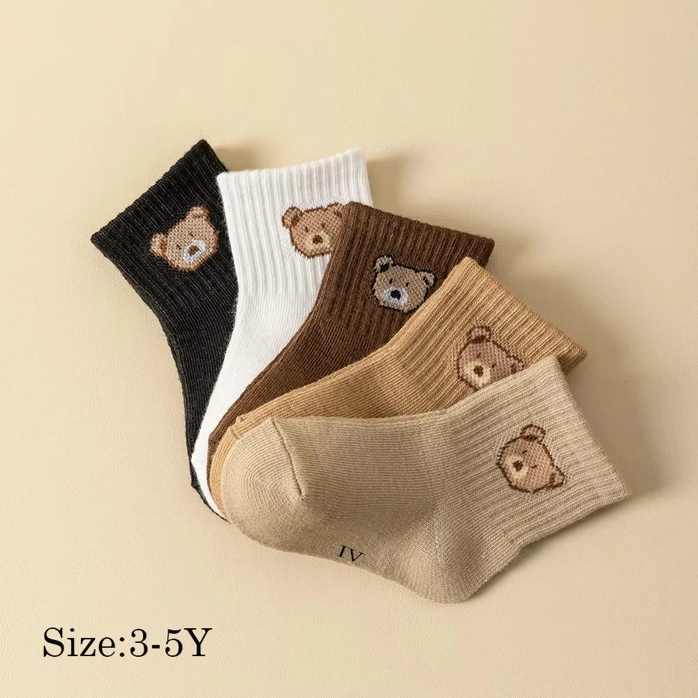 5 Pairs Soft Comfortable Breathable Baby Socks
