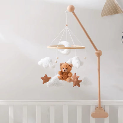 Baby Crib Mobile Rattle Soft Felt Velvet Toys