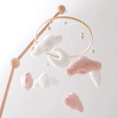 Baby Crib Mobile Rattle Soft Felt Velvet Toys