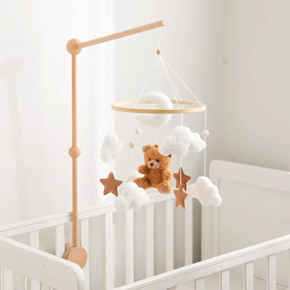 Baby Crib Mobile Rattle Soft Felt Velvet Toys