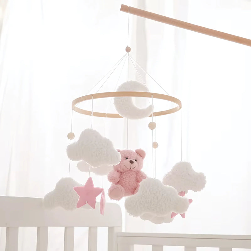 Baby Crib Mobile Rattle Soft Felt Velvet Toys